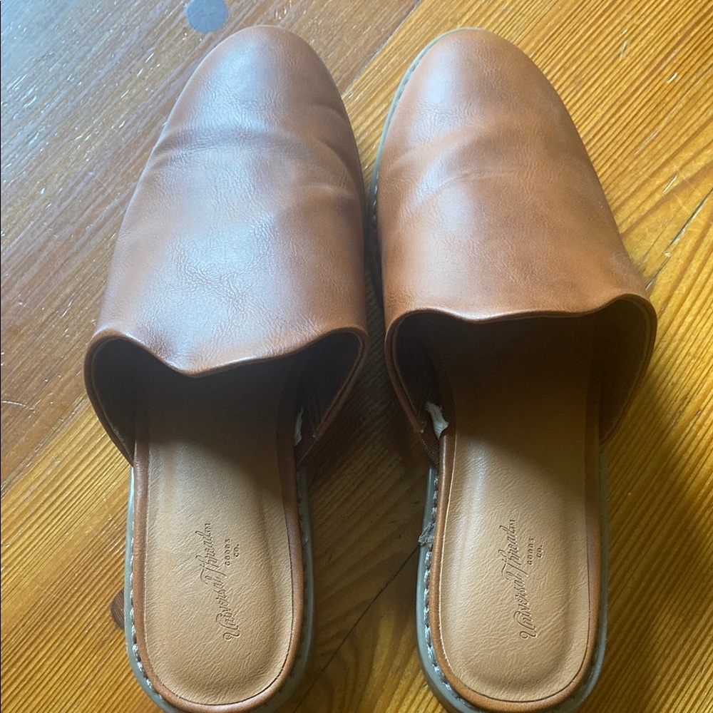 Naturalizer Brown Mules with Minimalist Design